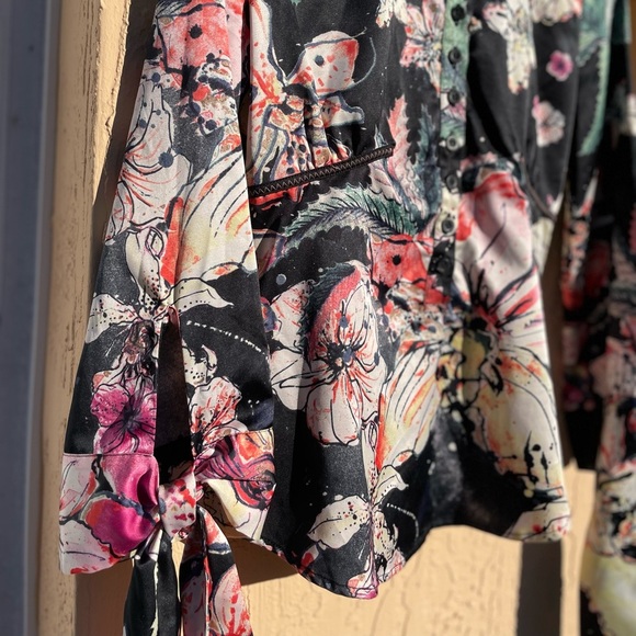 Just Cavalli Floral Button Up Shirt - Picture 5 of 14